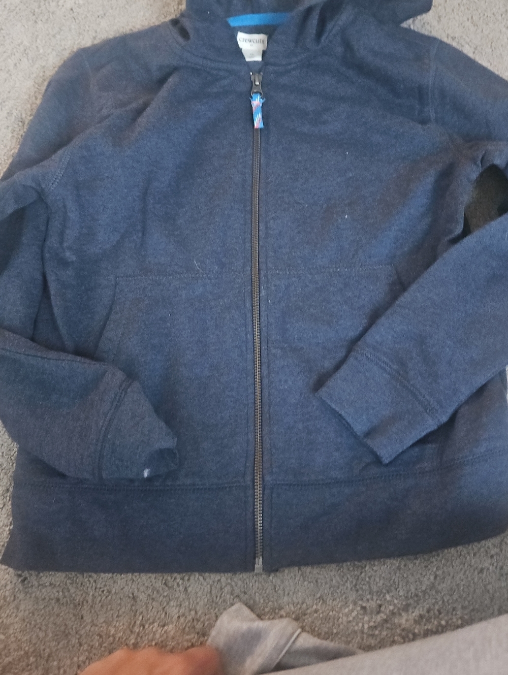 Crewcuts Boys Navy‎ Blue Zip Hoodie